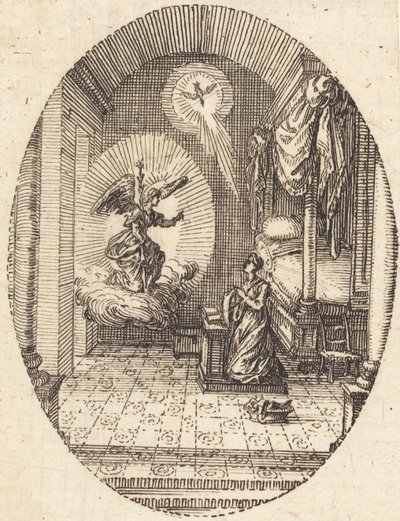 De annunciatie door Jacques Callot