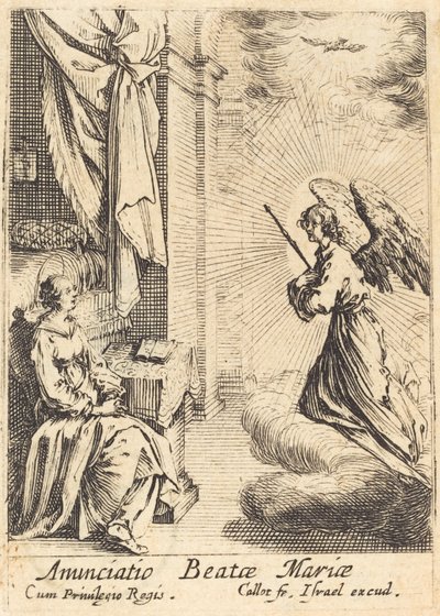 De Annunciatie door Jacques Callot