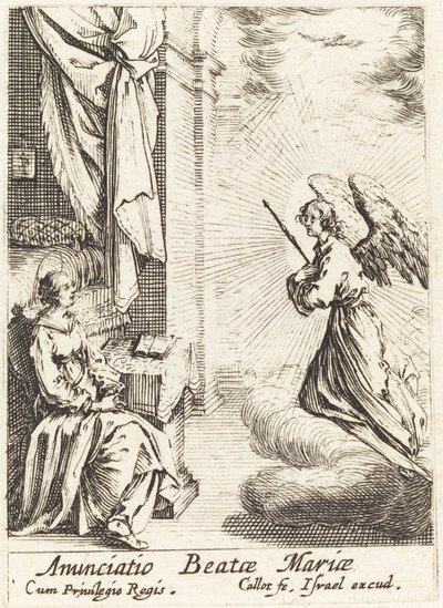 De Annunciatie door Jacques Callot