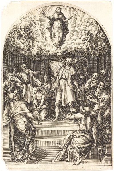 De hemelvaart door Jacques Callot