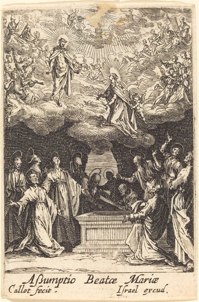 De Tenhemelopneming van de Maagd door Jacques Callot