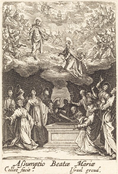 De Tenhemelopneming van de Maagd door Jacques Callot