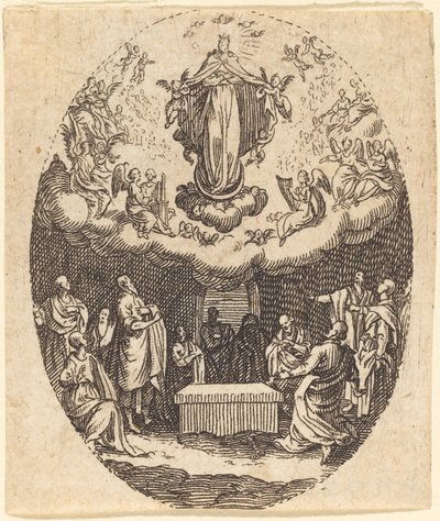 De Hemelvaart met de cherubijnen door Jacques Callot
