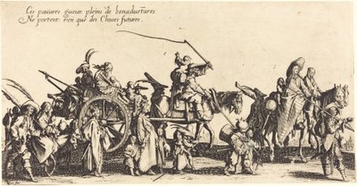 De Bohemiens marcheren: De achterhoede door Jacques Callot