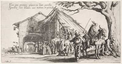 De Bohemiens: De Stopplaats: De Waarzegster door Jacques Callot