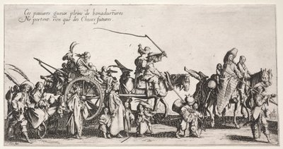 De Bohemiens, ca. 1621-1625 door Jacques Callot