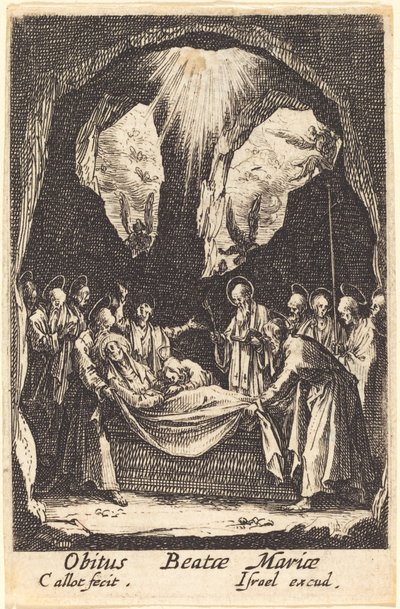 De Begrafenis van de Maagd door Jacques Callot