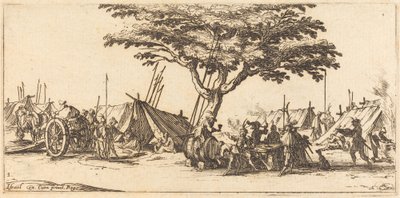Het kamp, ca. 1633 door Jacques Callot