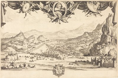Het Gevecht van Avigliana door Jacques Callot