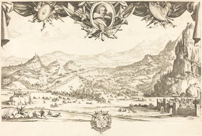Het gevecht van Avigliana, in of na 1631 door Jacques Callot