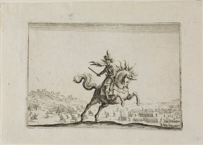 De Commandant te Paard, uit De Caprices door Jacques Callot