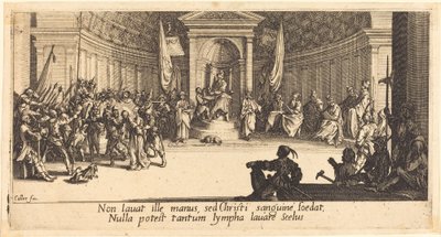 De veroordeling tot de dood door Jacques Callot