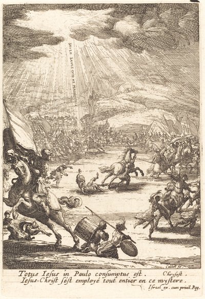 De Bekering van Sint Paulus door Jacques Callot