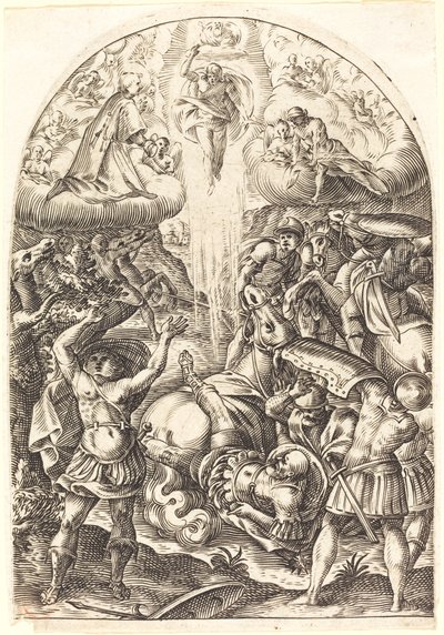De Bekering van Sint-Paulus door Jacques Callot