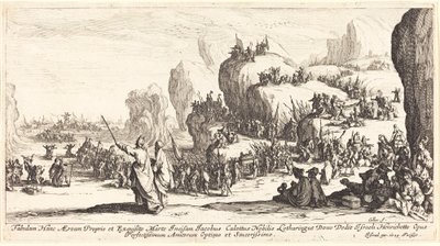 De Oversteek van de Rode Zee door Jacques Callot