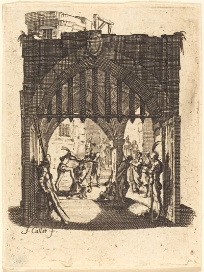 De kroning met doornen door Jacques Callot