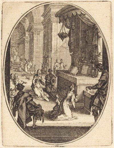 De cultus van God door Jacques Callot