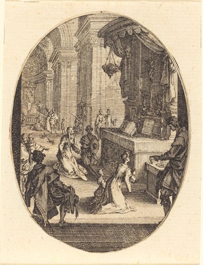 De Cultus van God, waarschijnlijk 1627 door Jacques Callot