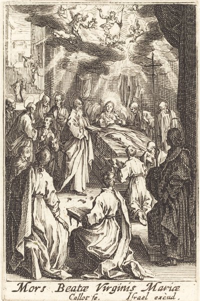 De dood van de Maagd, in of na 1630 door Jacques Callot