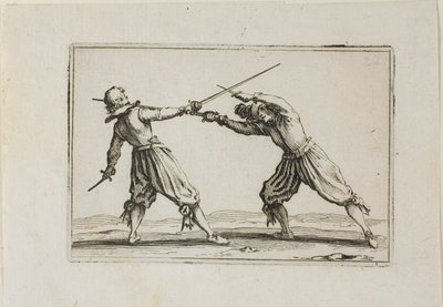 Het Duel met Zwaarden en Dolken, uit De Caprices door Jacques Callot