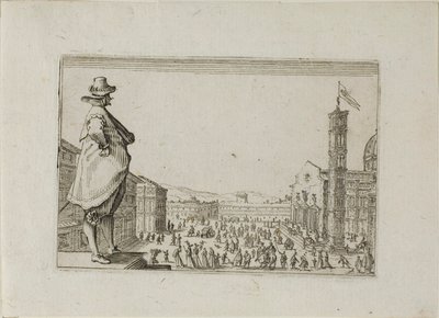 De Dom in Florence, uit De Caprices door Jacques Callot
