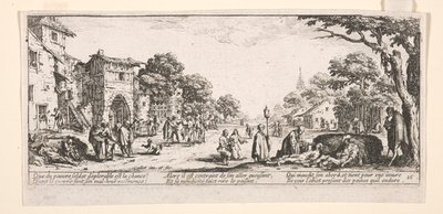 De Stervenden langs de Weg door Jacques Callot