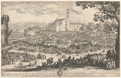 De Kermis in Impruneta door Jacques Callot
