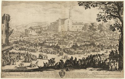 De kermis in Impruneta door Jacques Callot