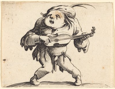 De Gitaarspeler door Jacques Callot