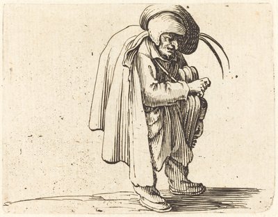 De Draailierspeler door Jacques Callot