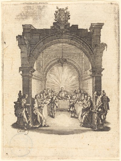 Het laatste avondmaal door Jacques Callot