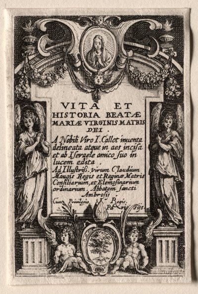 Het Leven van de Maagd door Jacques Callot