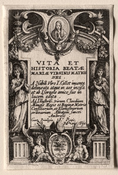 Het Leven van de Maagd door Jacques Callot