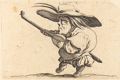De Luitspeler door Jacques Callot
