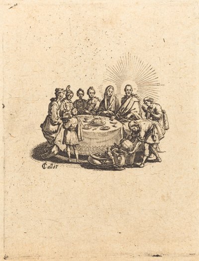 De bruiloft te Kana door Jacques Callot