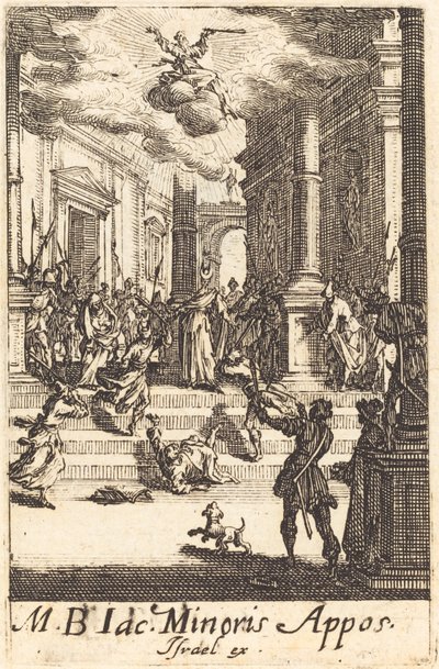 Het martelaarschap van Sint Jacobus Minor, ca. 1634-1635 door Jacques Callot