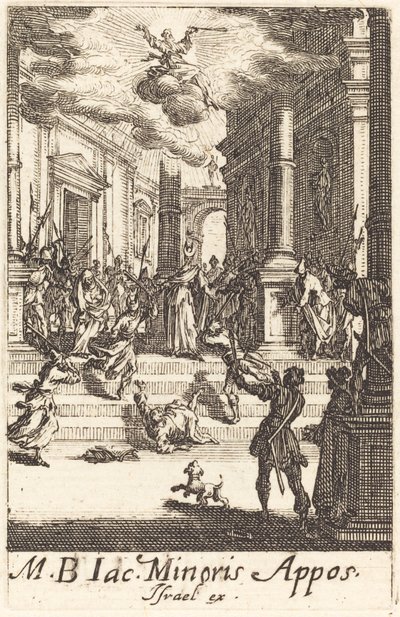Het martelaarschap van Sint Jacobus Minor, ca. 1634-1635 door Jacques Callot