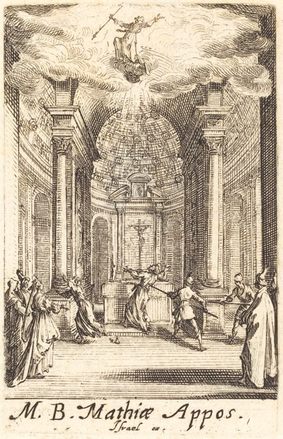 Het martelaarschap van Sint Matthias, ca. 1634-1635 door Jacques Callot