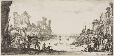 Het martelaarschap van Sint Sebastiaan door Jacques Callot