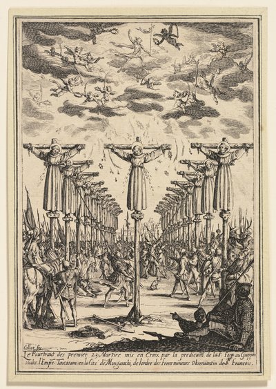 De martelaren van Japan door Jacques Callot