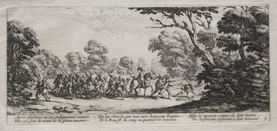 De Ellende van de Oorlog: Arrestatie van Misdadigers door Jacques Callot
