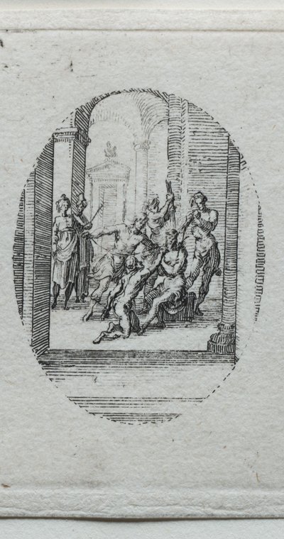 De Mysteriën van de Passie: Christus Gekroond met Doornen door Jacques Callot