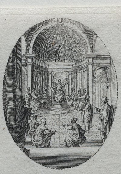 De Mysteries van de Passie: Christus in discussie met de Doktoren door Jacques Callot