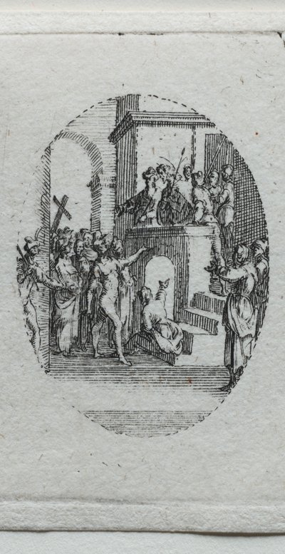 De mysteries van de passie: Christus gepresenteerd aan het volk door Jacques Callot