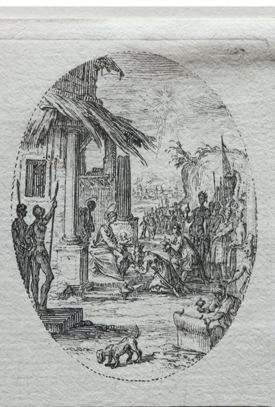 De Mysteriën van de Passie: De Aanbidding door de Koningen door Jacques Callot