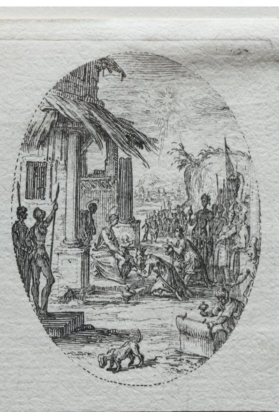 De Mysteries van de Passie: De Aanbidding van de Koningen door Jacques Callot