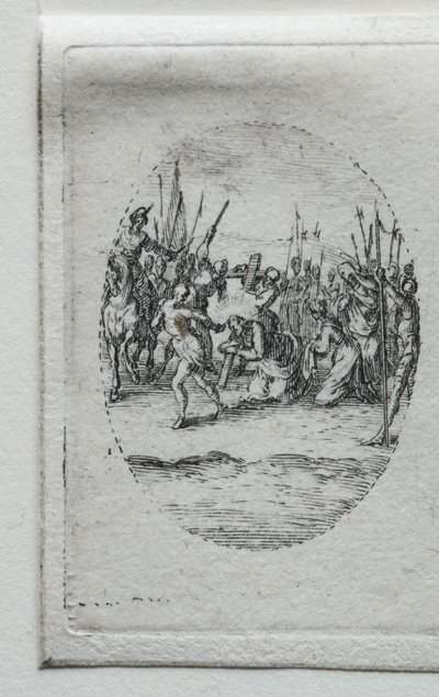 De Mysteriën van de Passie: Het Dragen van het Kruis door Jacques Callot