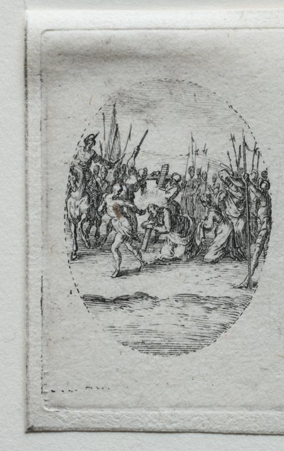 De mysteries van de passie: Het dragen van het kruis door Jacques Callot