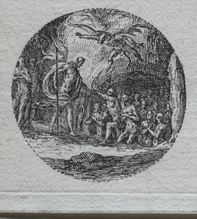 De Mysteries van de Passie: De Nederdaling in de Limbo door Jacques Callot