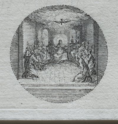 De Mysteries van de Passie: De Nederdaling van de Heilige Geest door Jacques Callot